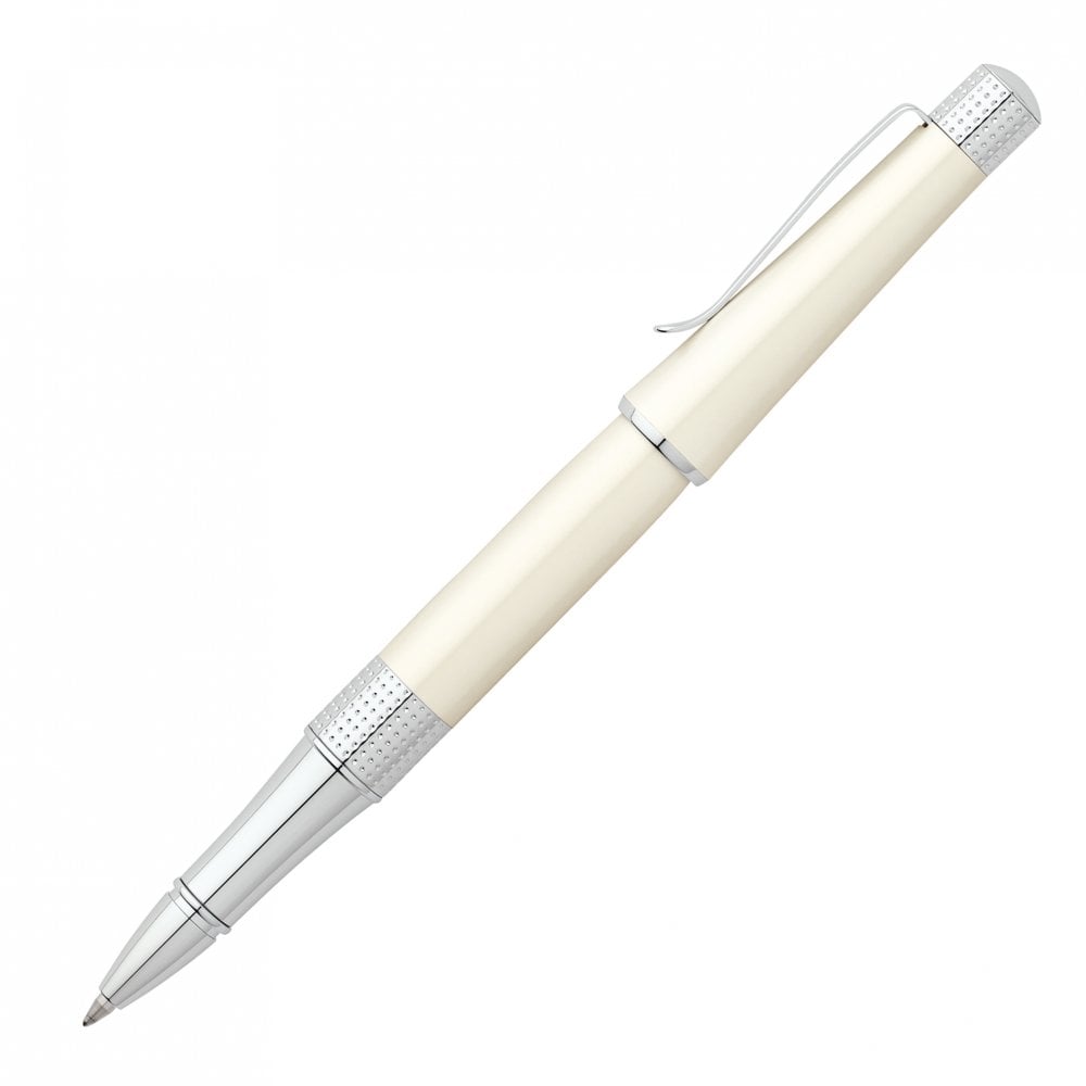 Cross Beverly Pearlescent White Lacquer Rollerball Pen – Luxe Market