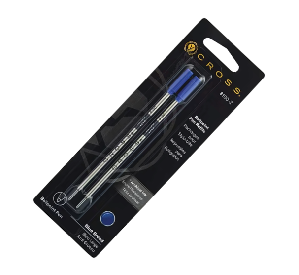 Cross Standard Ballpoint Pen Refill 2 Pack - Black / Blue