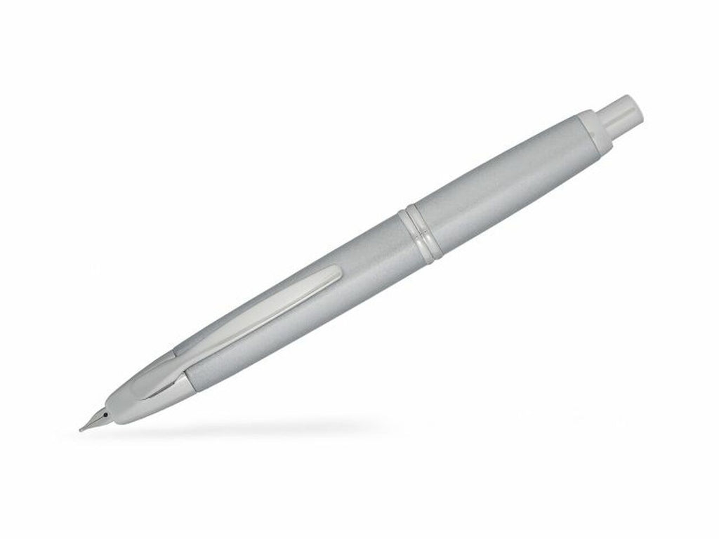 Pilot Capless Silver Accent Silver Barrel Rhodium Plated Nib Fountain Pen
