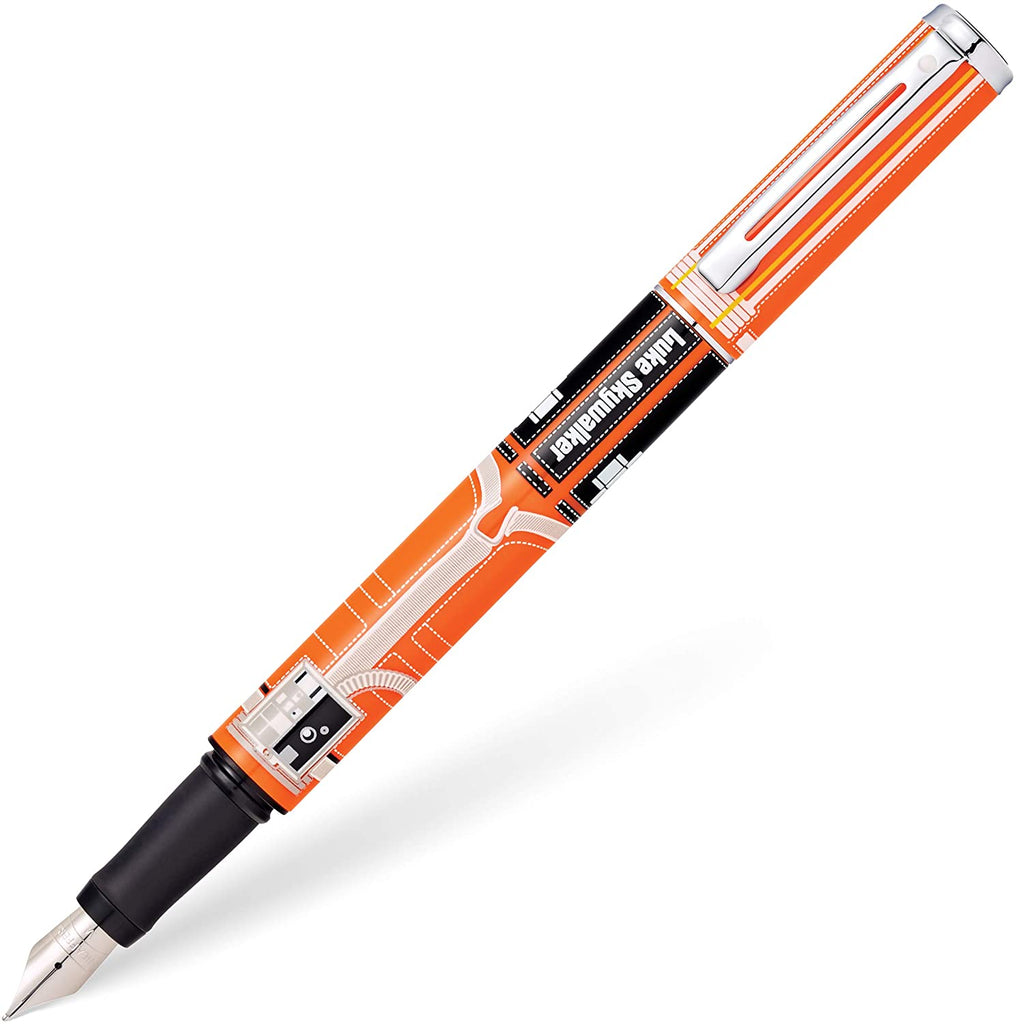 Sheaffer Gel Fountain Pen Polished Chrome Star Wars LUKE SKYWALKER