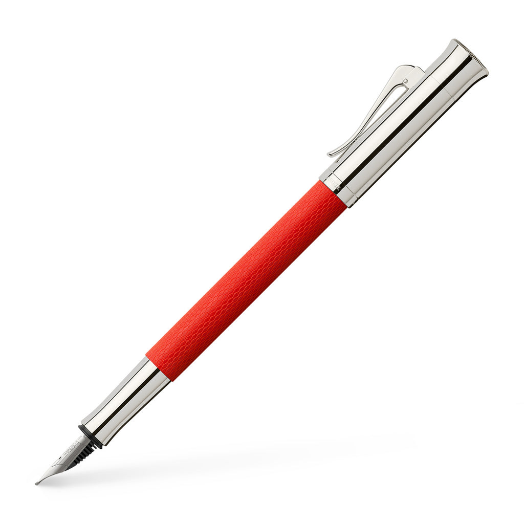 GVFC Guilloche India Red, Fountain pen