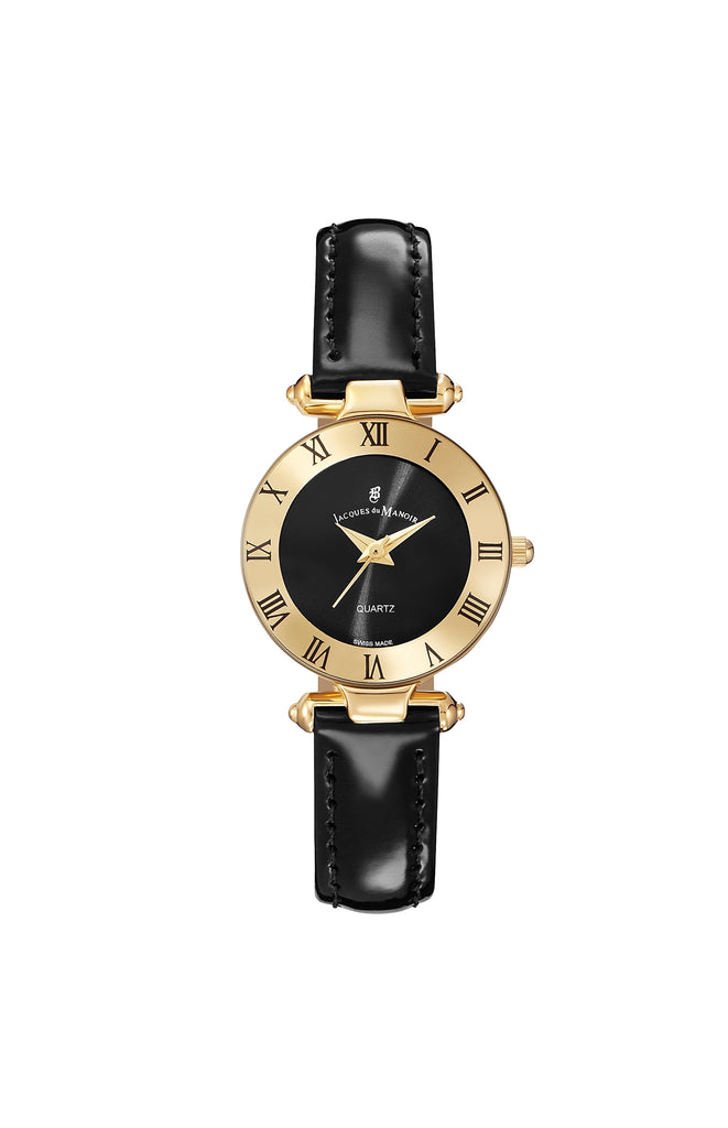 JDM Coupole Classic 26mm Gold Bezel Black Watch