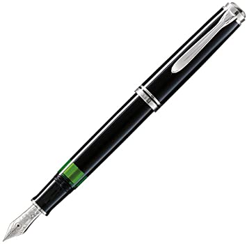 Pelikan Souveraen M805 Black & Silver Fountain Pen