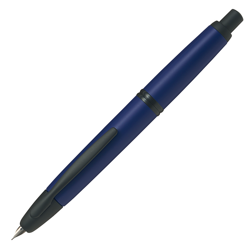 Pilot Capless Black Accent Blue Matte Barrel Fountain Pen