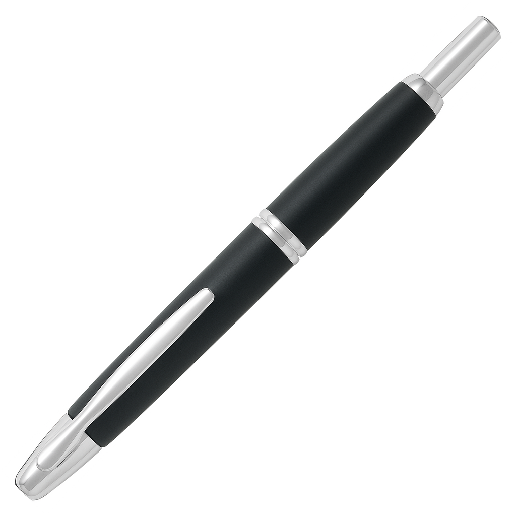 Pilot Capless Matte Black Barrel with Rhodium Accent Extra Fine Nib Fountain Pen