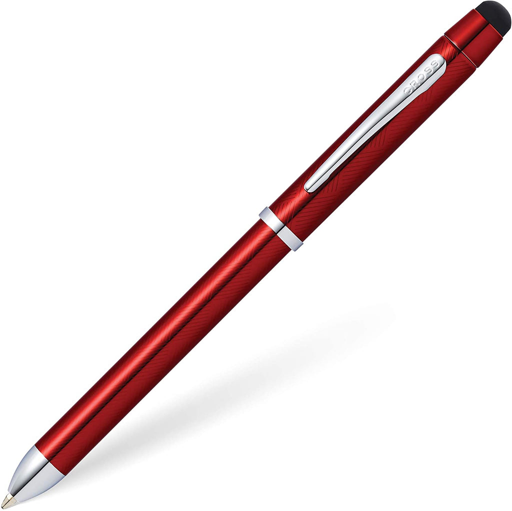 Cross Tech3+ Brushed Metallic Red PVD Multi-Function Pen