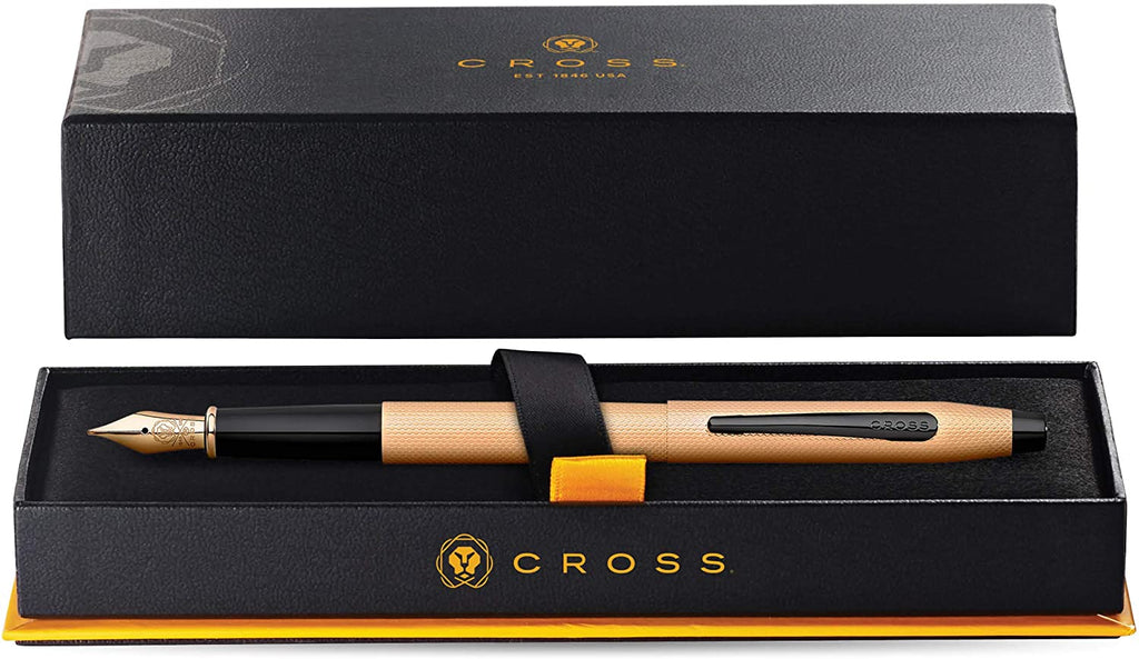 Cross Classic Century Brushed ROSE-GOLD PVD Fountain Pen – Luxe Market