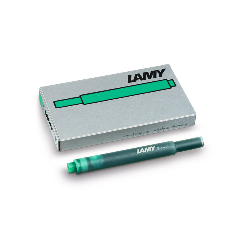 Lamy - T10 Fountain Pen Ink Cartridges - Hangsell Green - Pack of 5