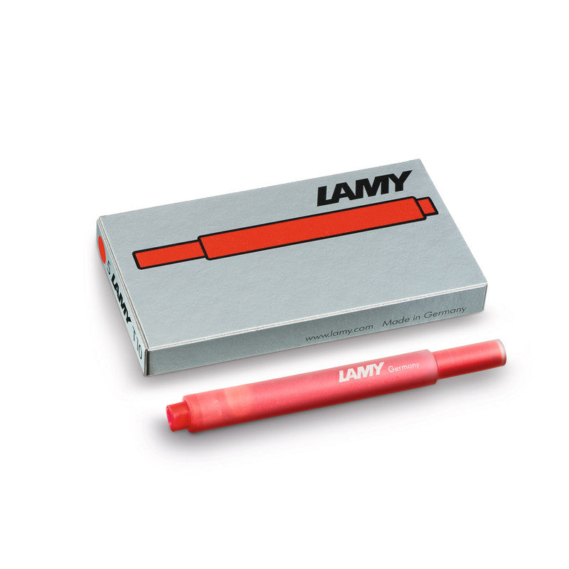 Lamy - T10 Fountain Pen Ink Cartridges - Hangsell Red - Pack of 5