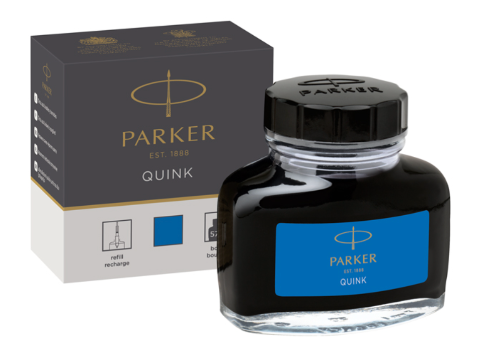 Parker Quink Blue/Black Bottle