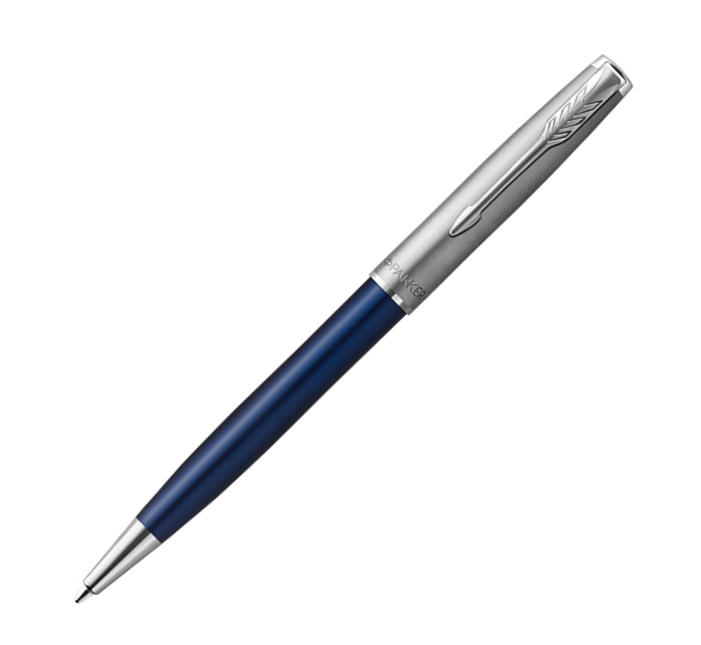 Parker Sonnet Essentials Metal & Blue Lacquer With Palladium Trim Ballpoint Pen