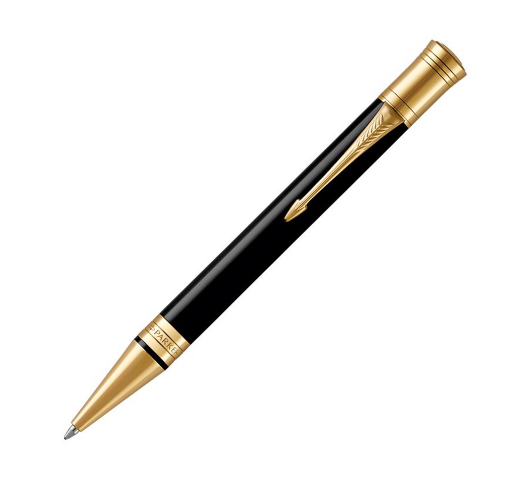 Parker Duofold Black Gold Trim Ballpoint Pen
