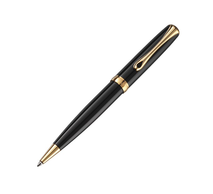 Diplomat Excellence A2 Black Lacquer Gold Ballpoint Pen