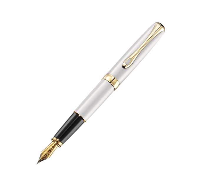 Diplomat Excellence A2 Pearl White Gold Fountain Pen