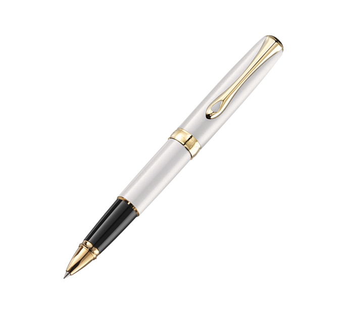 Diplomat Excellence A2 Pearl White Gold Rollerball Pen