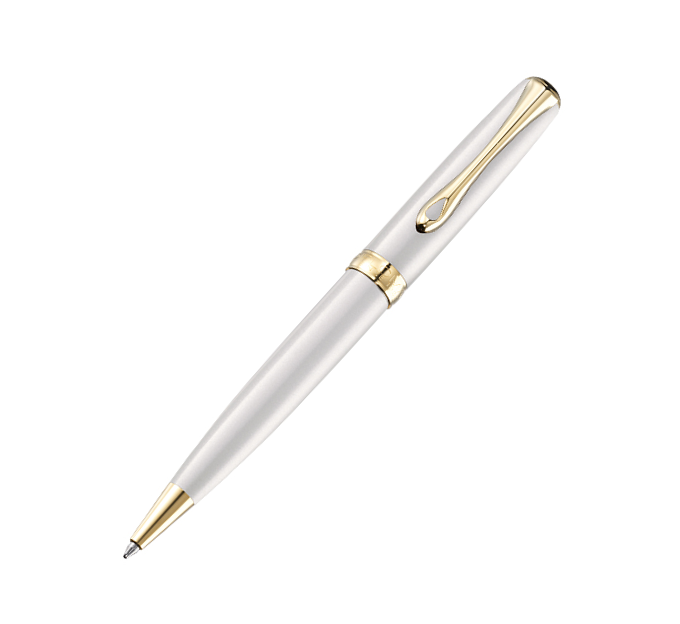 Diplomat Excellence A2 Pearl White Gold Ballpoint Pen