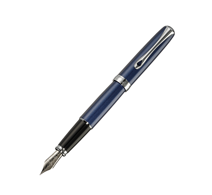 Diplomat Excellence A2 Midnight Blue Chrome Fountain Pen