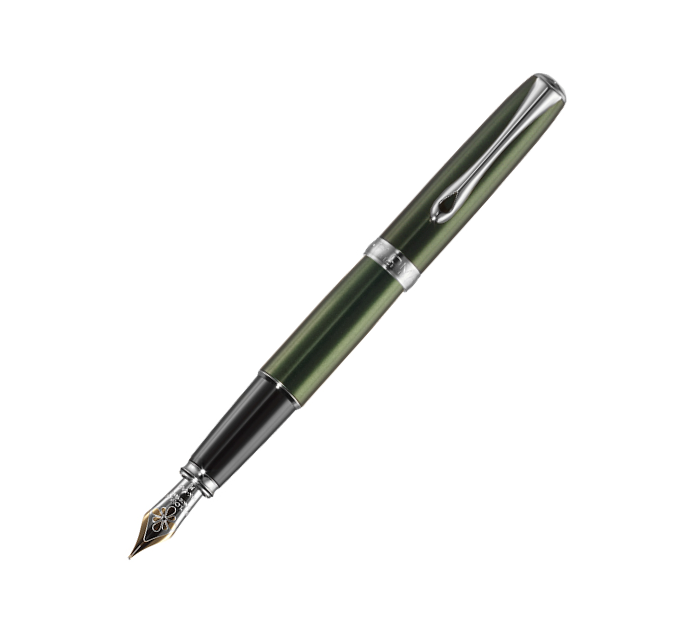 Diplomat Excellence A2 EverGreen Chrome 14kt Fountain Pen