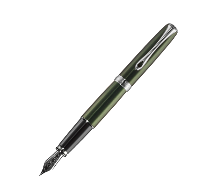 Diplomat Excellence A2 EverGreen Chrome Fountain Pen
