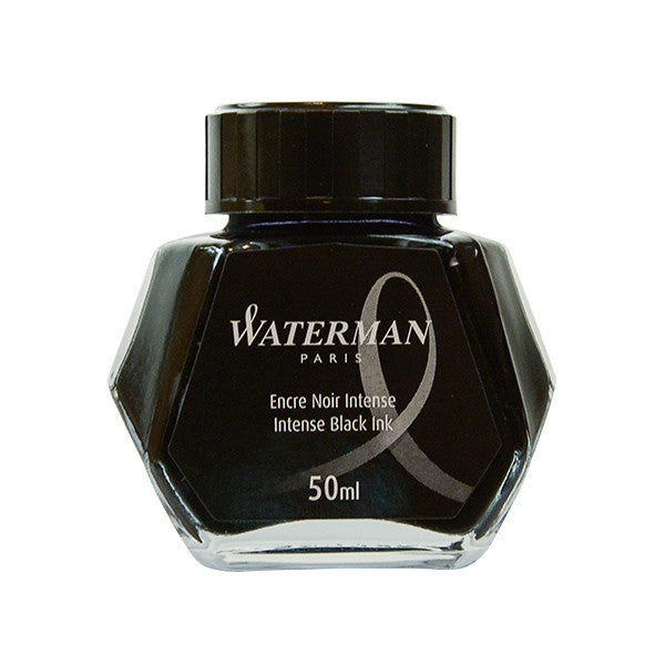 Waterman Ink Refill Bottle Intense Black 50ml Boxed