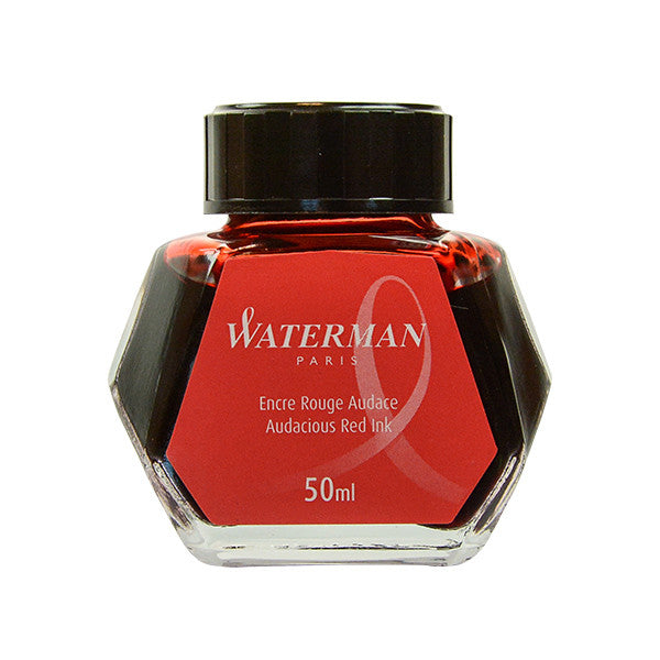 Waterman Ink Refill Bottle Audacious Red 50ml Boxed