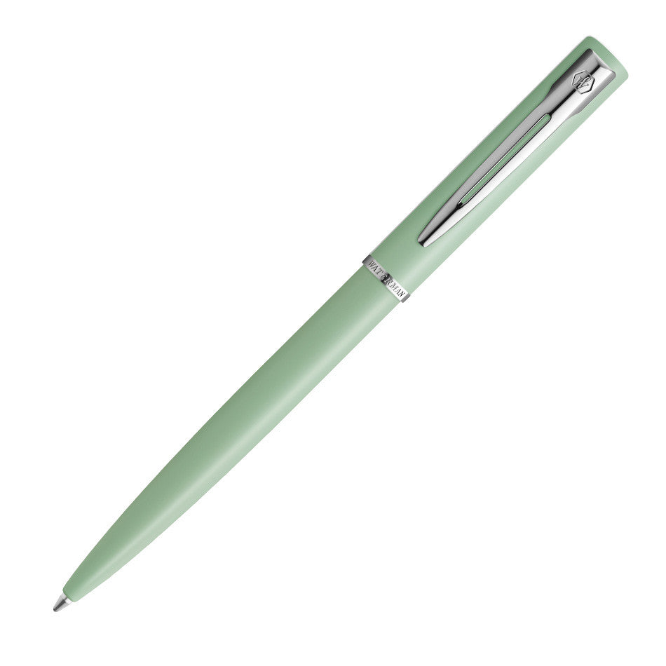 Waterman Allure Pastel Green Ballpoint Pen with Chrome Trim Gift Box