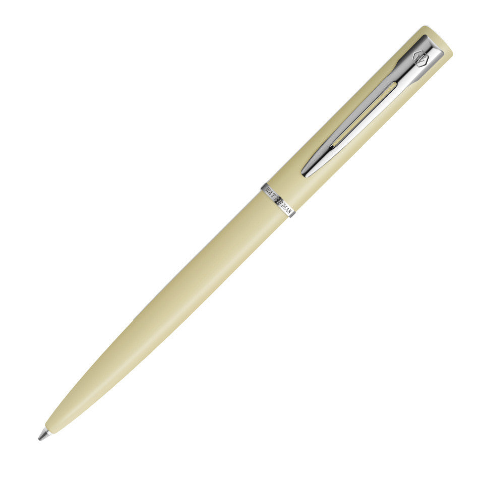 Waterman Allure Pastel Yellow Ballpoint Pen with Chrome Trim Gift Box