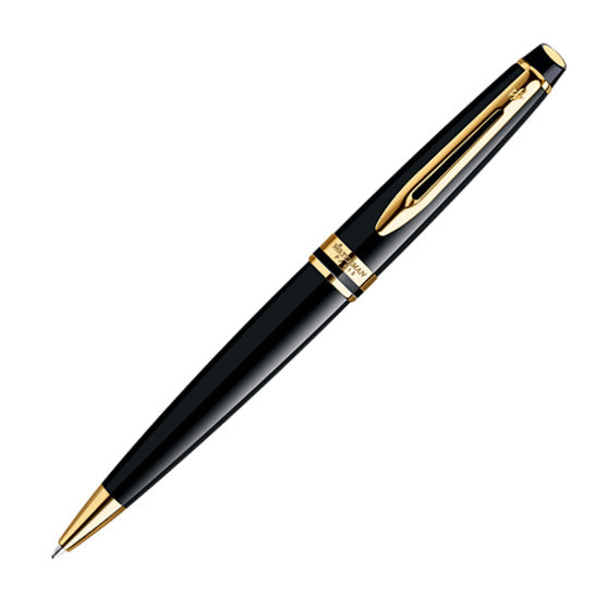 Expert Black Lacquer Gold Trim Ball Pen