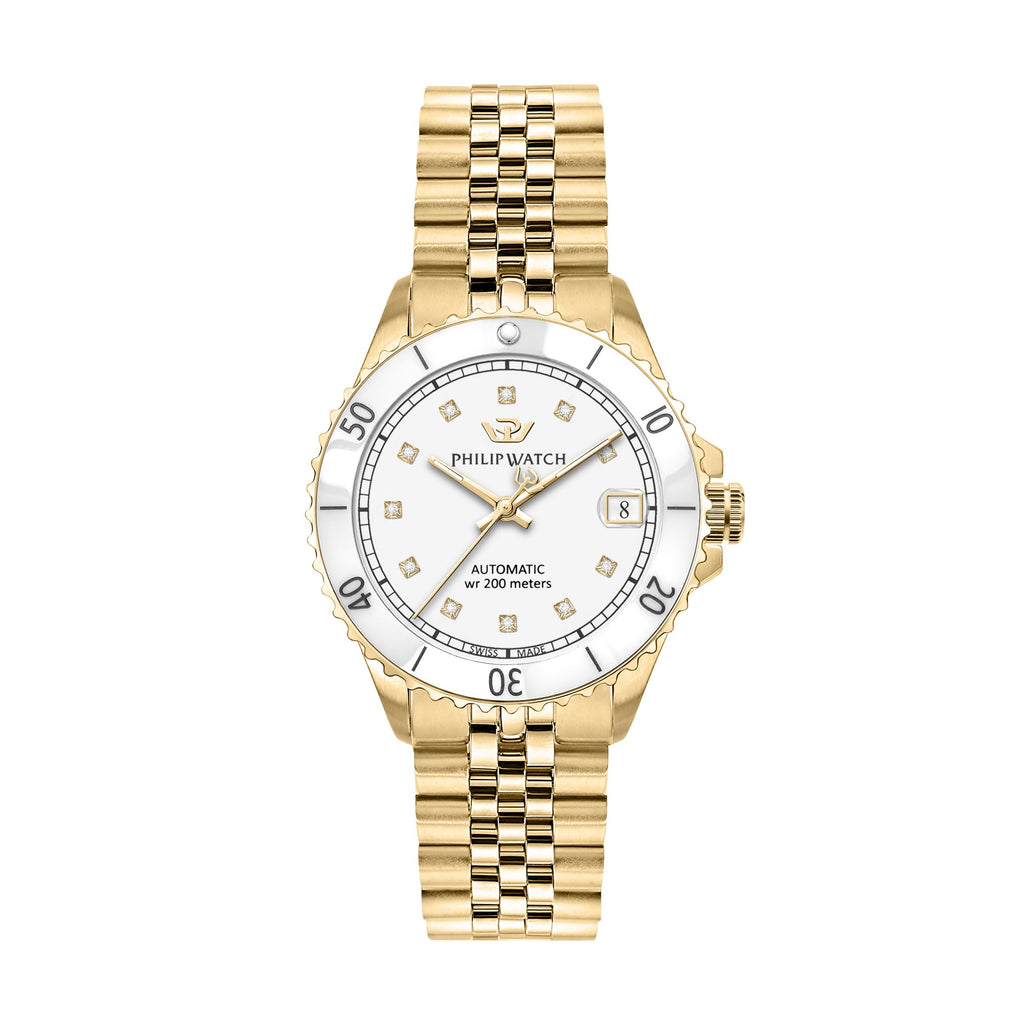 Philip Caribe Diving Gold Ladies Automatic Watch