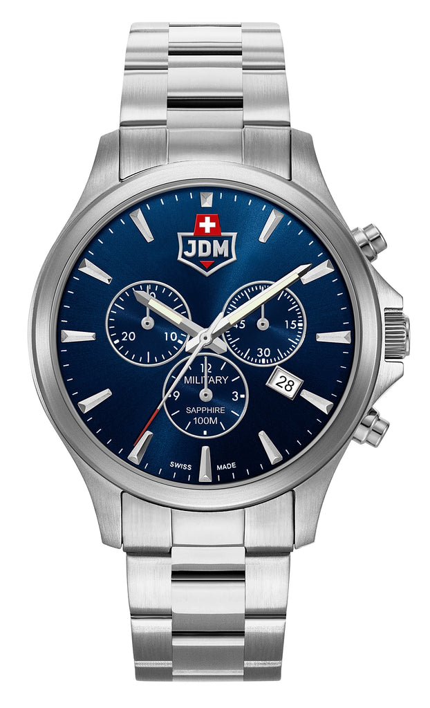JDM Military Alpha Chrono Blue Watch