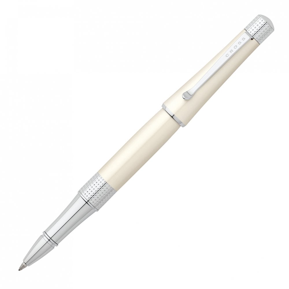 Cross Beverly Pearlescent White Lacquer Rollerball Pen