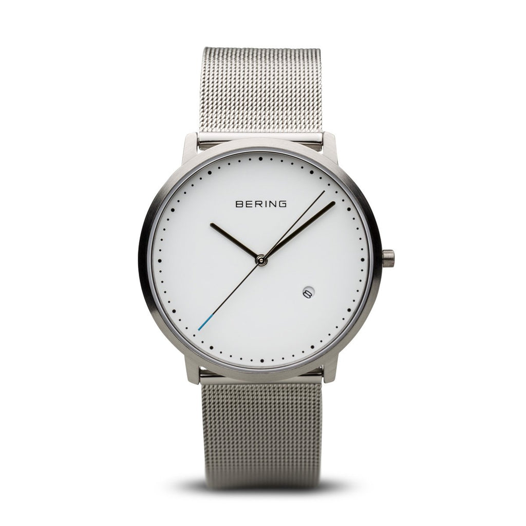 Bering Sale Brushed Silver Watch