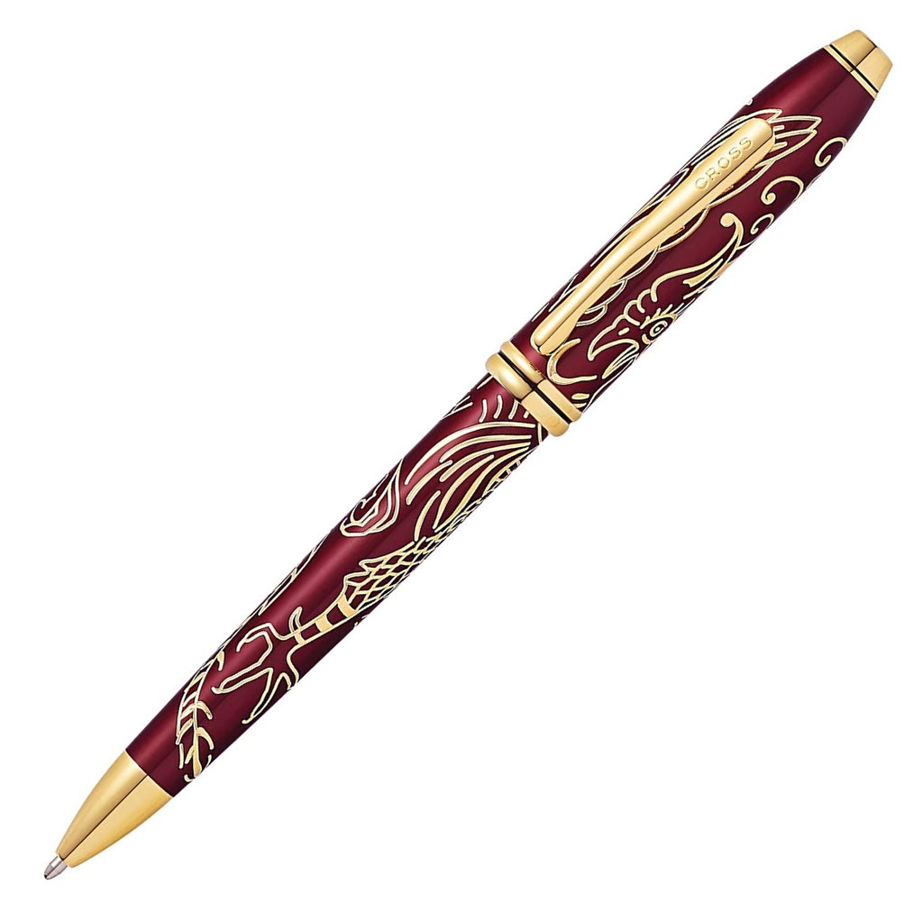 Cross Chinese Zodiac Townsend YOT Rooster Red 23 CT Gold Ballpoint Pen