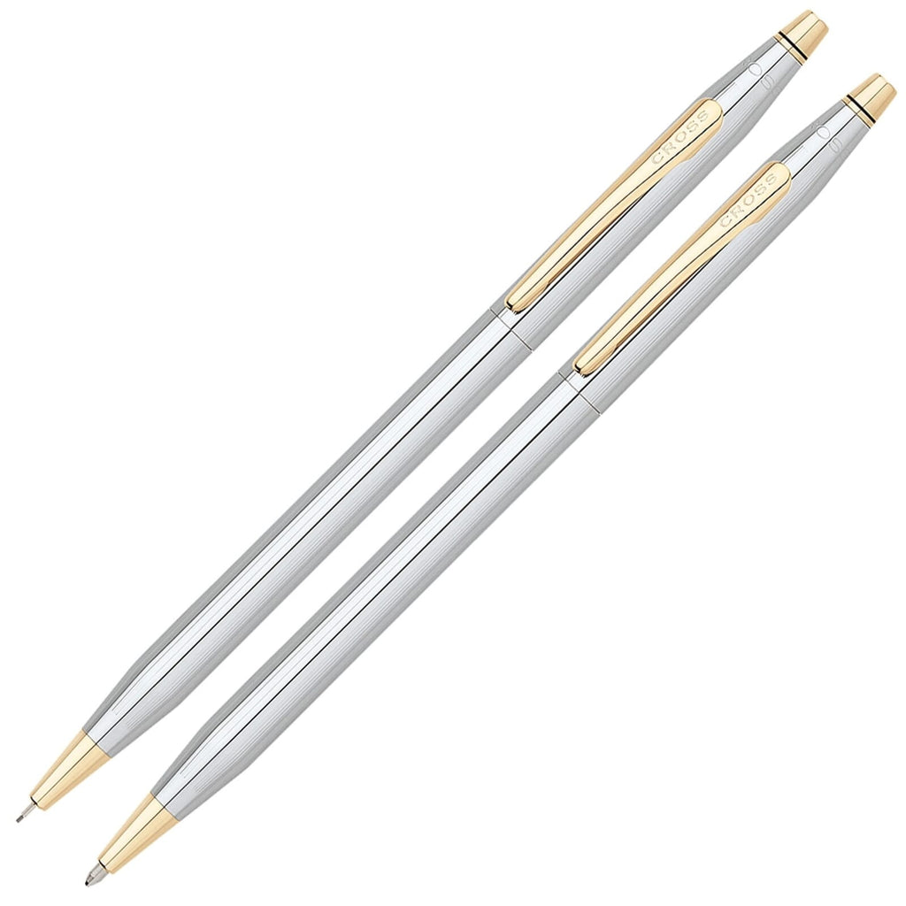 Cross Classic Century Medalist Chrome Ballpoint Pen/0.7mm Pencil Set